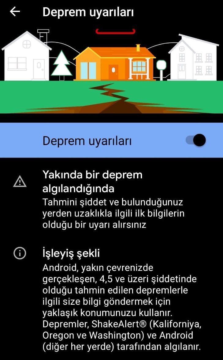 Android Deprem Uyari Sistemi