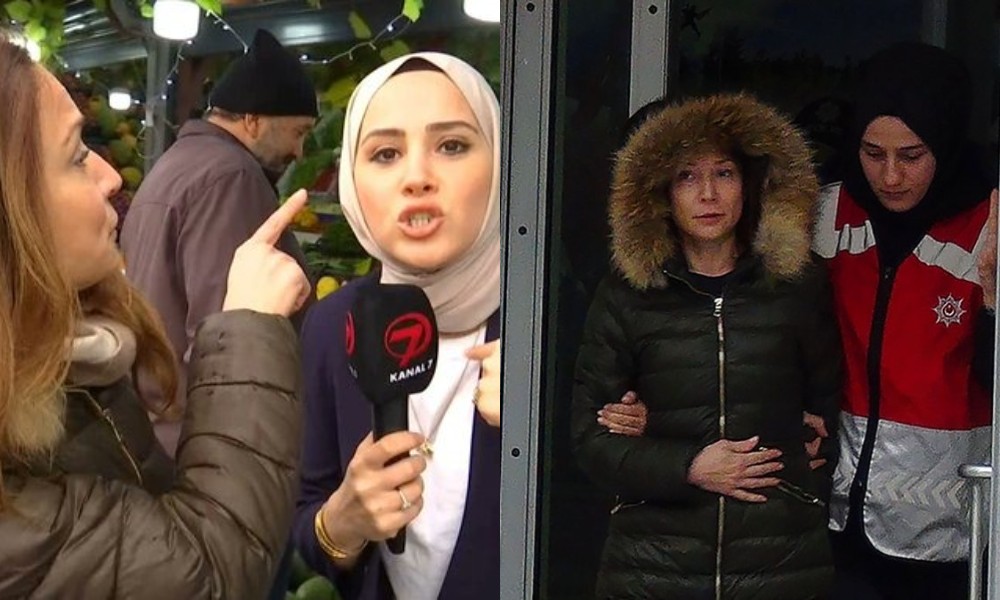 Kanal 7 muhabiri Meryem Nas Mercan'a başörtüsü nedeniyle hakaret eden kadın serbest bırakıldı